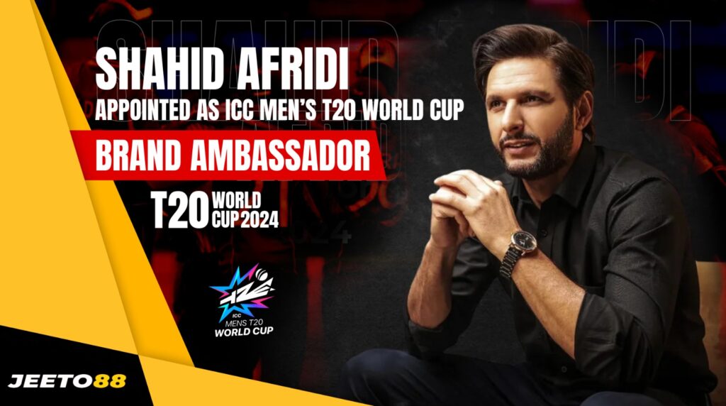 Shahid Afridi Appointed as ICC Men’s T20 Brand Ambassador