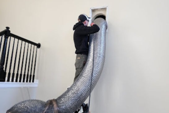 How does proper air duct cleaning improve indoor air quality