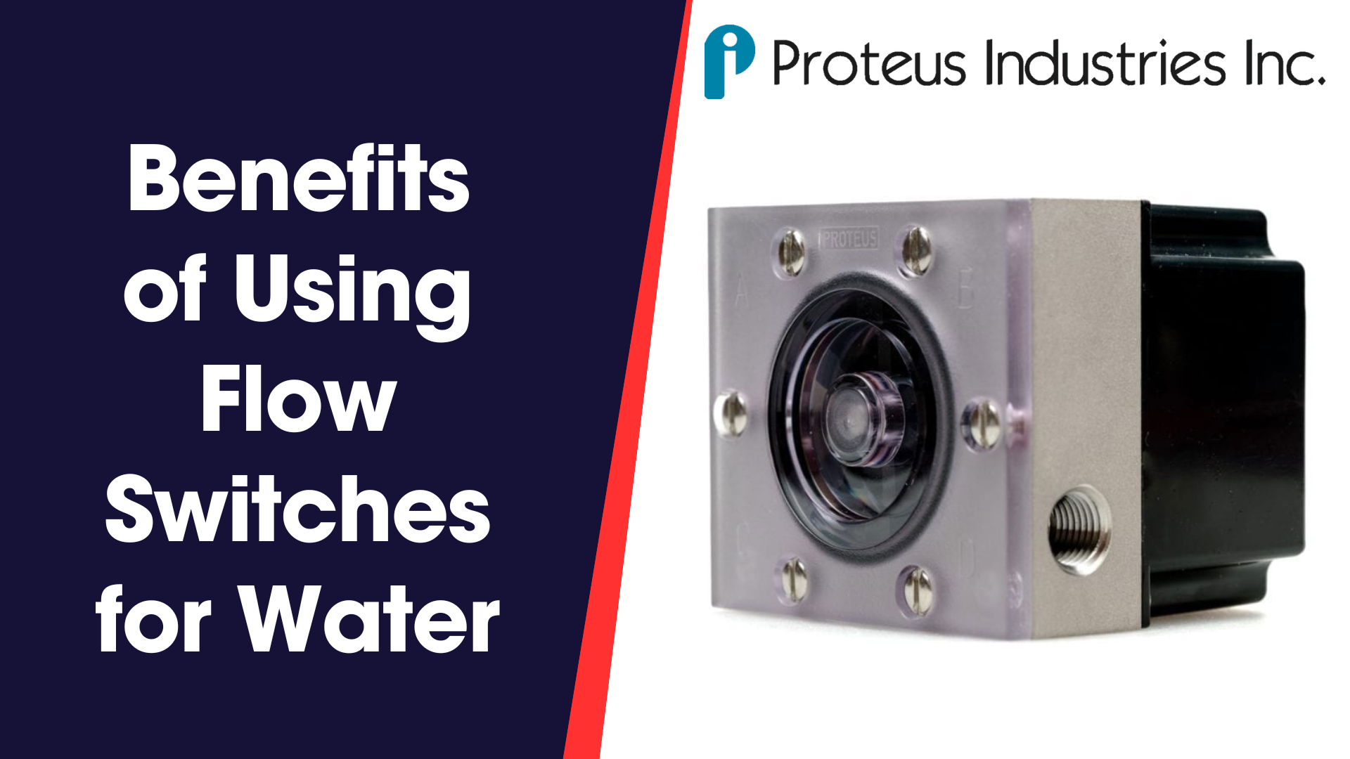 Benefits of Using Flow Switches for Water