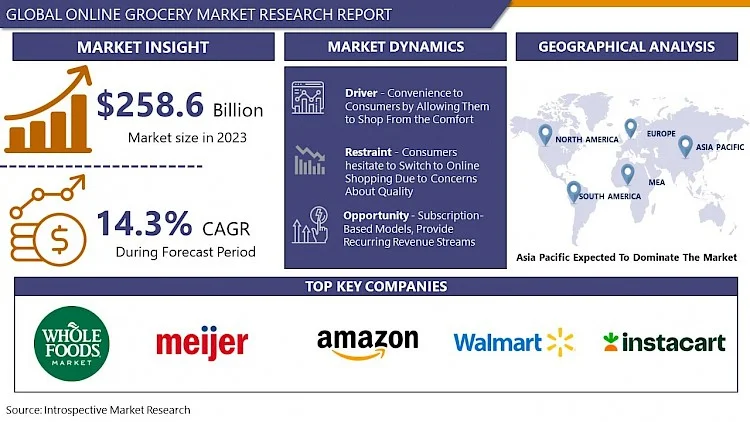 Global Online Grocery Market Outlook studies Report 2024-32