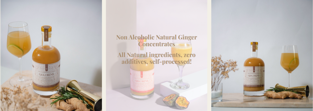 Non-Alcoholic Natural Ginger Concentrates