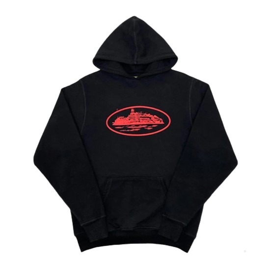 Corteiz Alcatraz Hoodie BlackRed: A Streetwear Essential