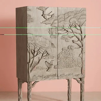 Transform Your Bedroom with a Stylish Bone Inlay Cab