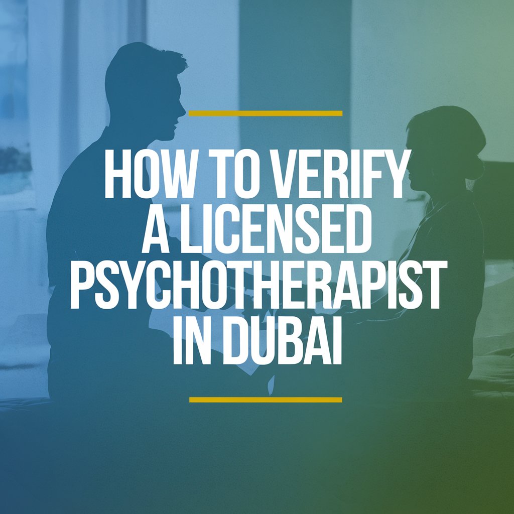 How to Verify a Licensed Psychotherapist in Dubai
