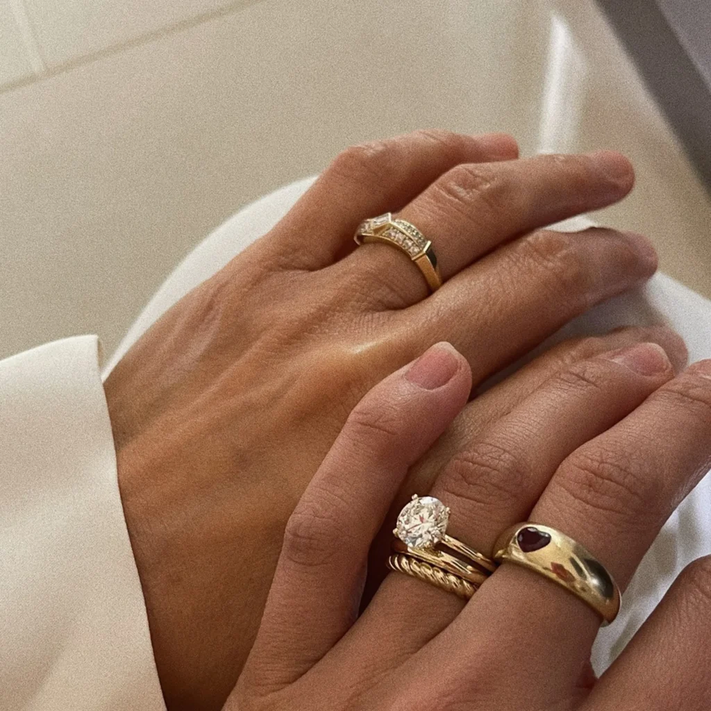 Lab Diamond Engagement Rings and Diamond Wedding Bands Are Perfect Match