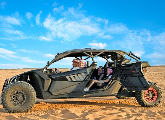 Enjoy Family Adventure in Dubai Desert with 4-Seater Buggy
