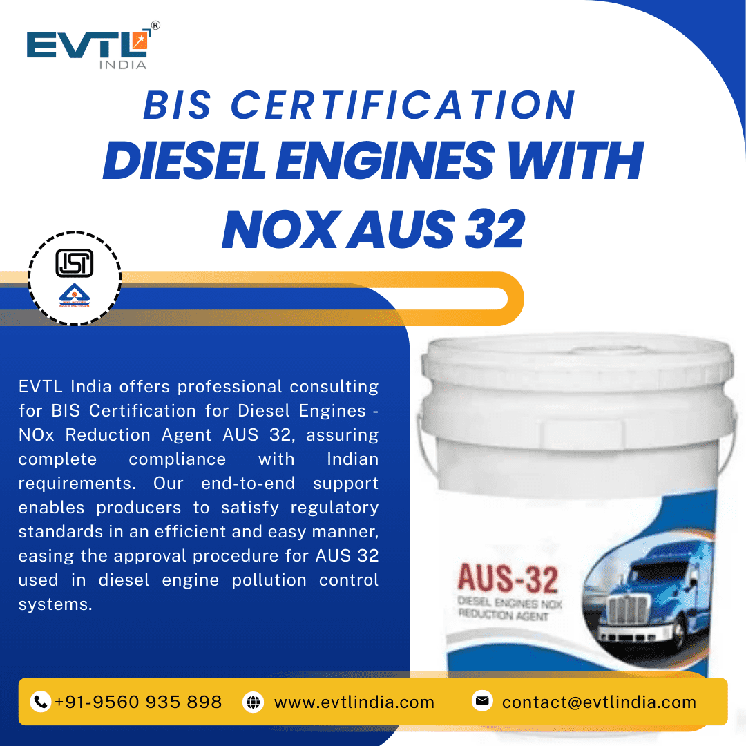 EVTL provides BIS certification for diesel engines with NOx
