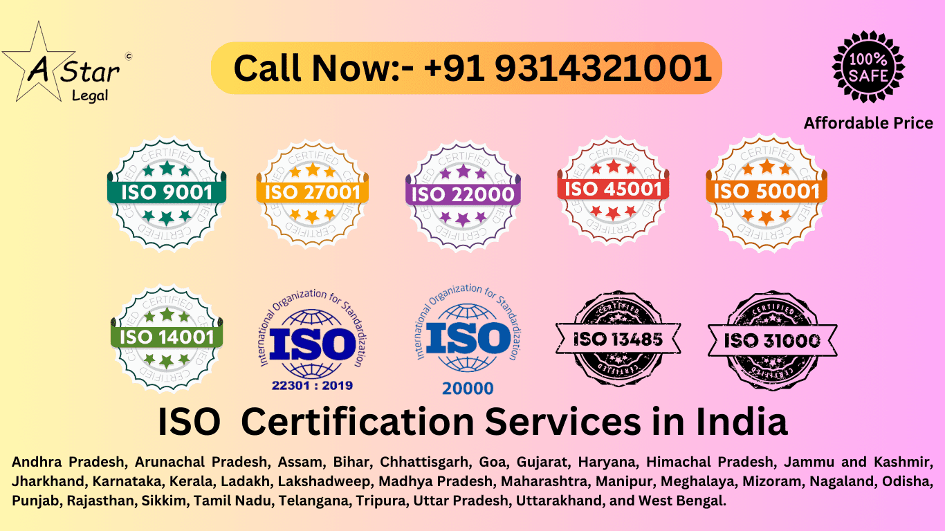 ISO Certification in Gurgaon Call +91 9314321001